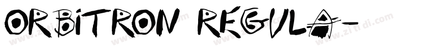 Orbitron Regula字体转换